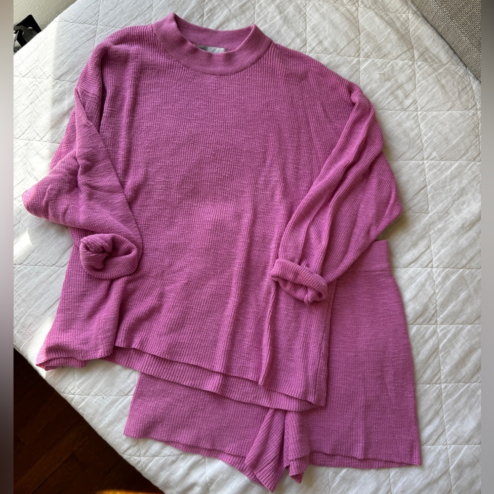 Free People Malibu Solid Surf Set Orchid